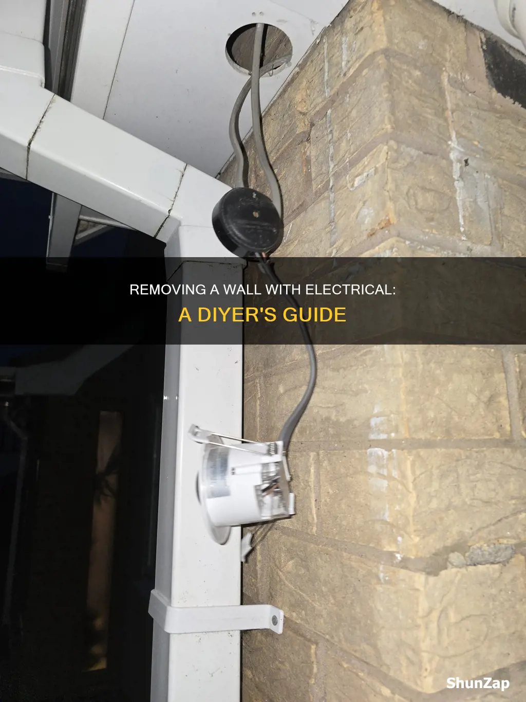 how to remove a wall with electrical