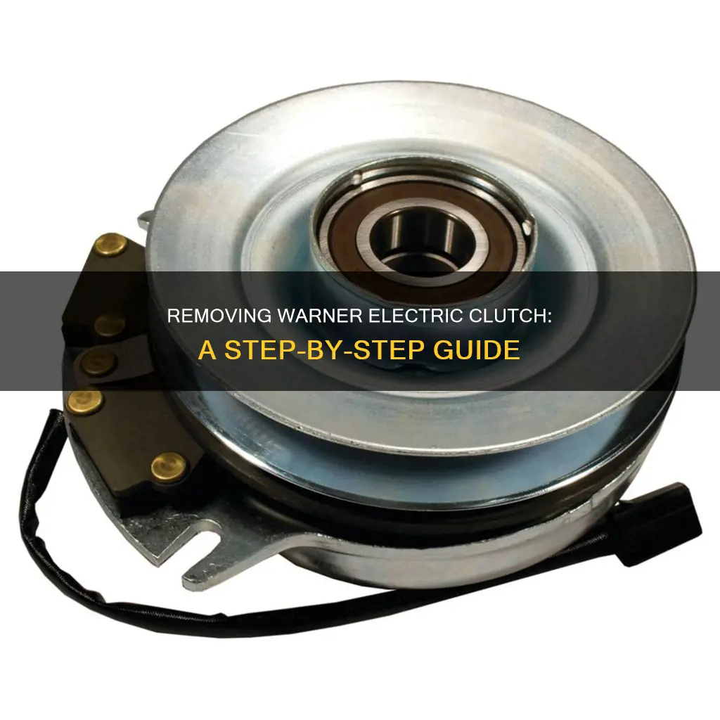 how to remove a warner electric clutch
