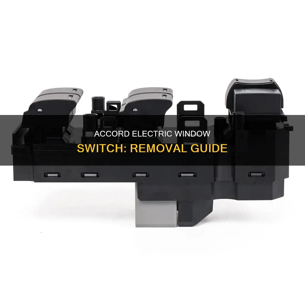 how to remove accord electric window switch