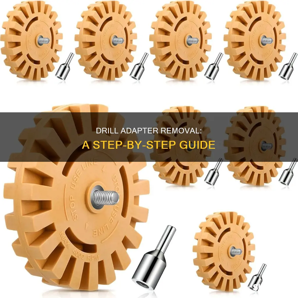how to remove adapter from electric drill