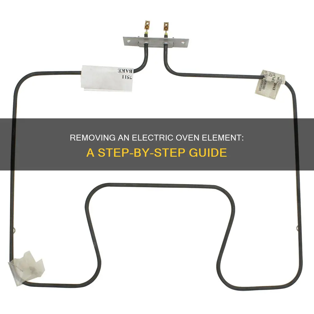 how to remove an electric oven element