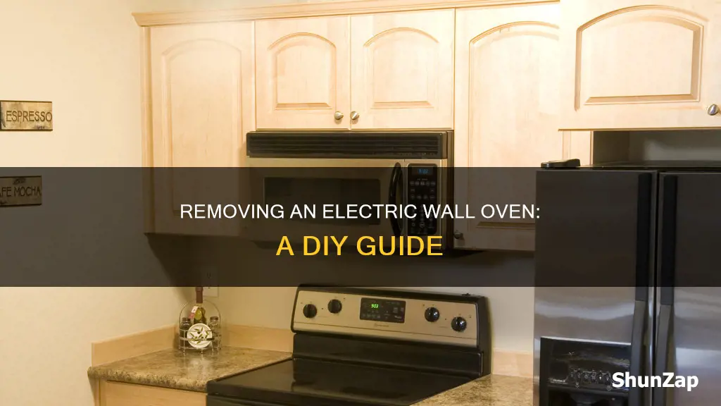 how to remove an electric wall oven