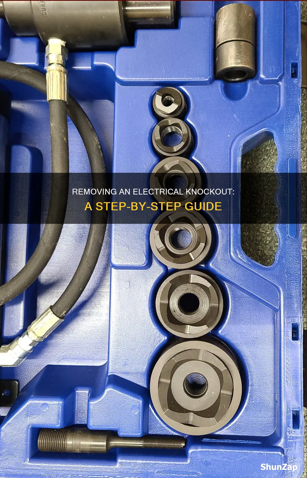 how to remove an electrical knock out