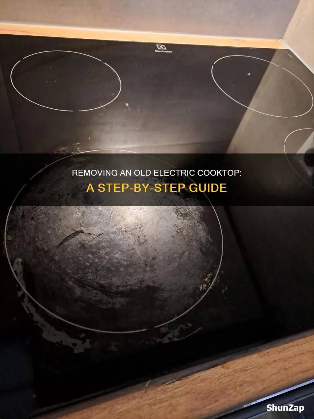 how to remove an old electric cooktop