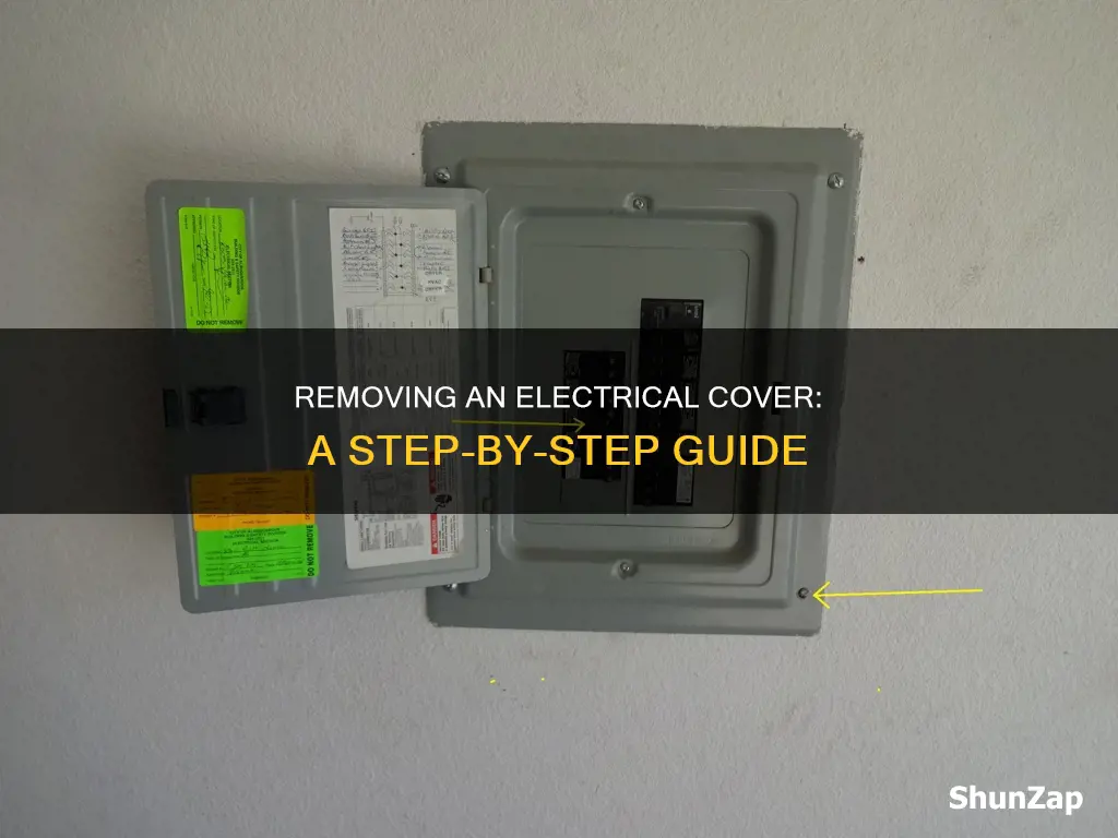 how to remove an outside electrical cover