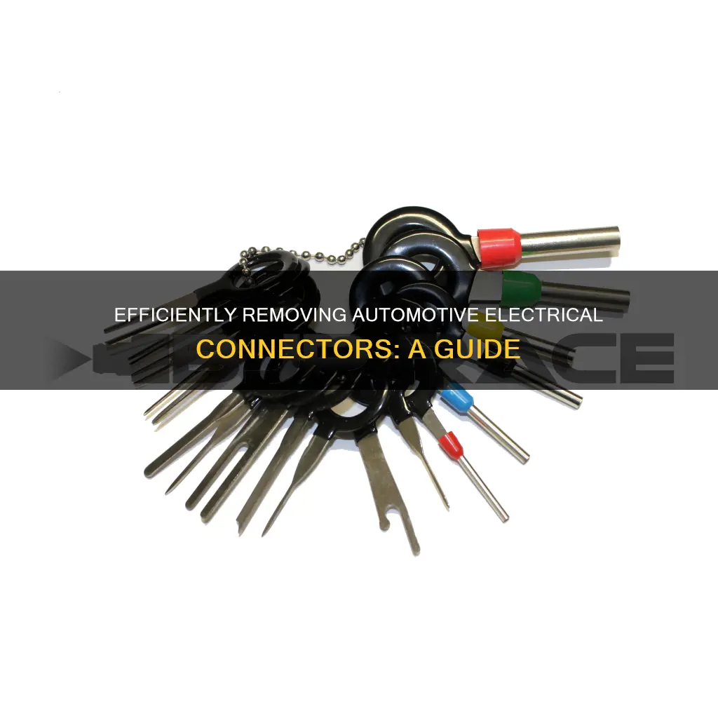 how to remove automotive electrical connector types