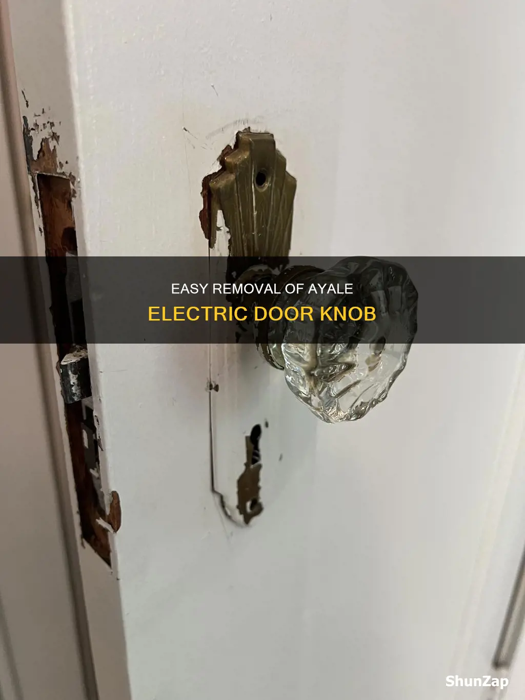 how to remove ayale electric dore nob