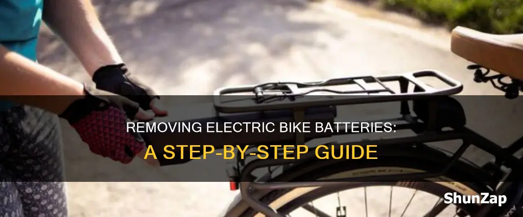 how to remove battery from electric bike