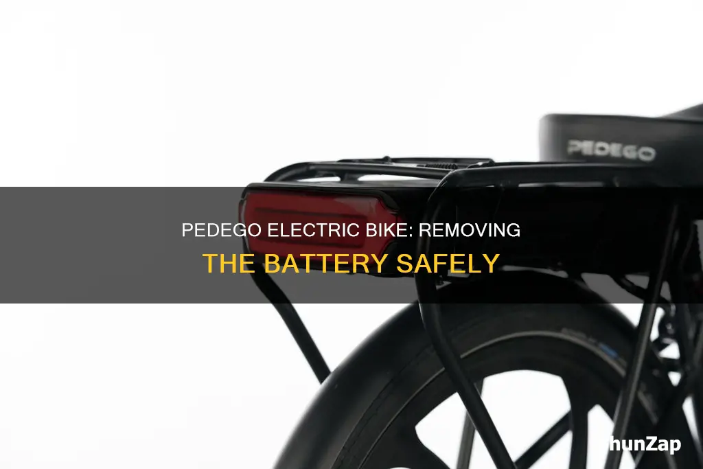 how to remove battery from pedego electric bike