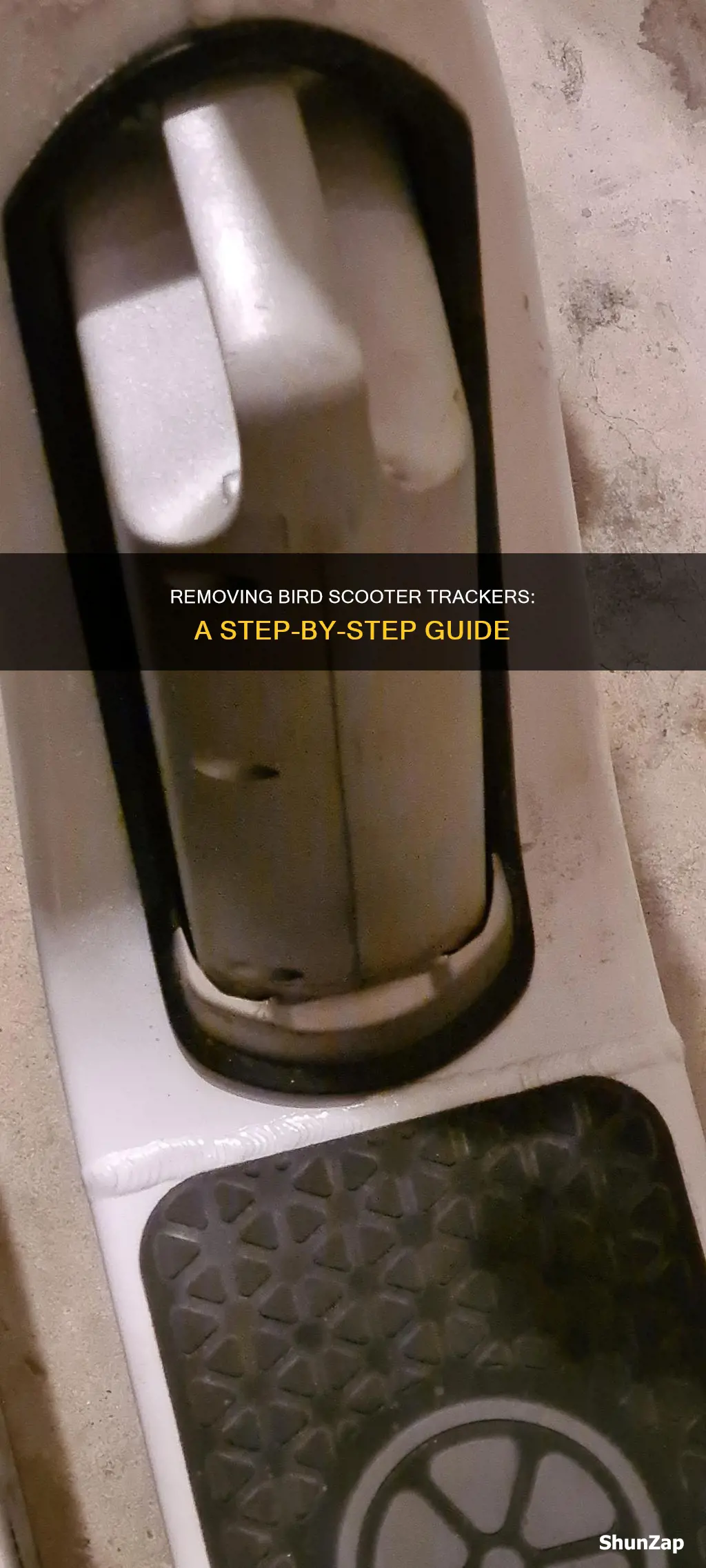 how to remove brid scooter electric tracker