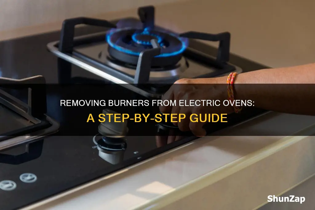 how to remove burner from electric oven