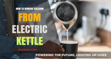 Get Rid of Calcium Buildup in Your Electric Kettle