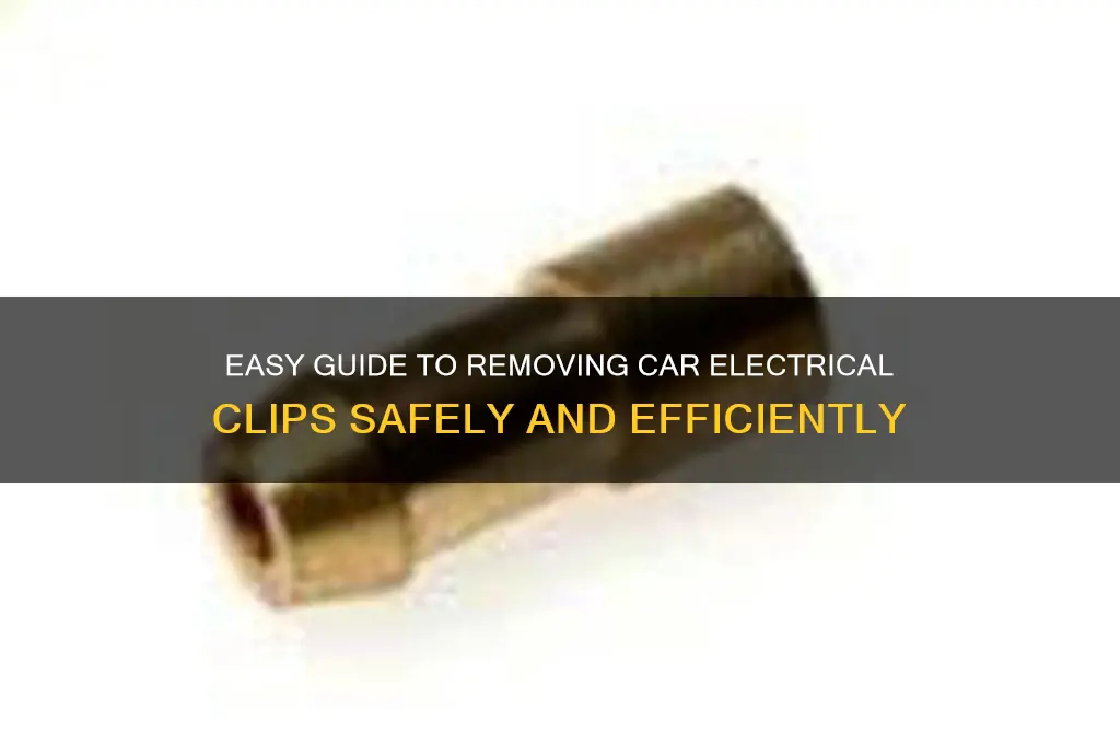 how to remove car electrical clips