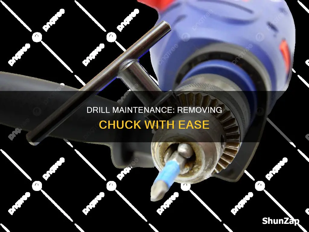 how to remove chuck from electric drill