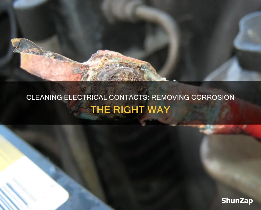 how to remove corrosion form electrical contacts