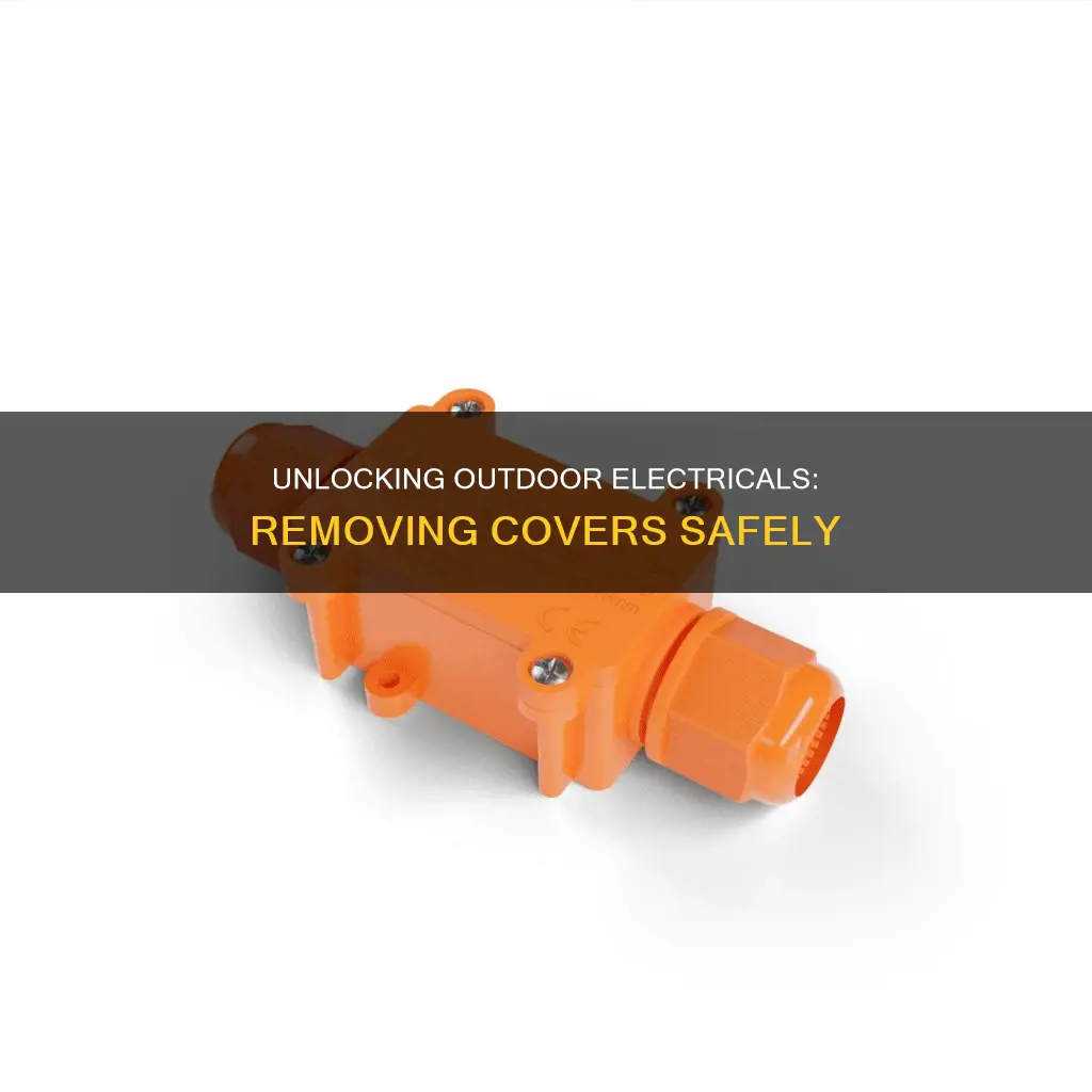 how to remove covers from outdoor electrica
