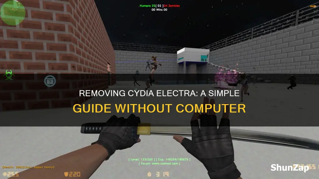 how to remove cydia electra without computer