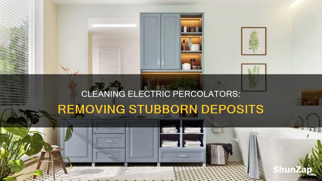 how to remove deposits from electric percolator