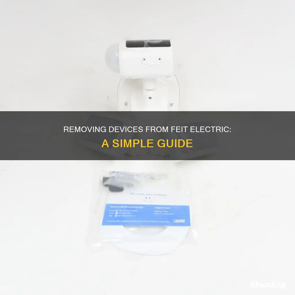 how to remove devices from feit electric