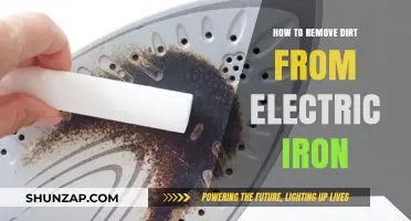 Cleaning Your Electric Iron: Removing Dirt and Grime