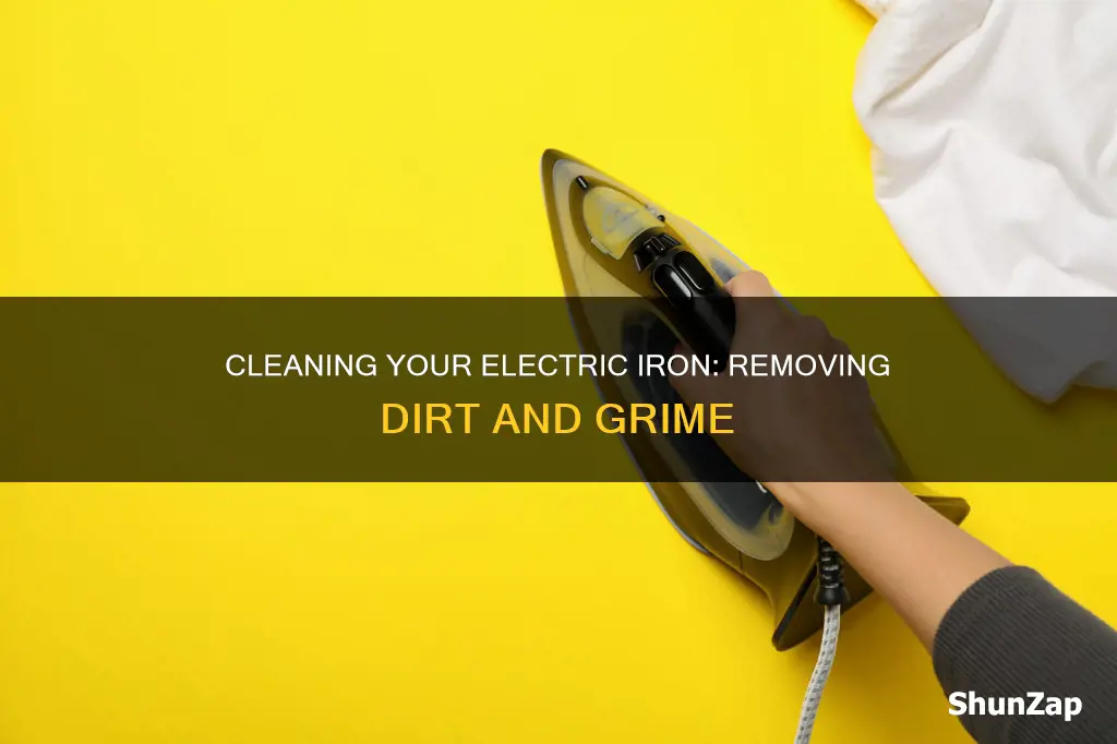 how to remove dirt from electric iron