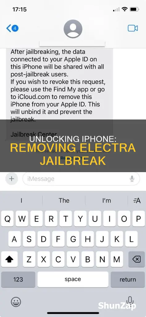 how to remove electra jailbreak from iphone