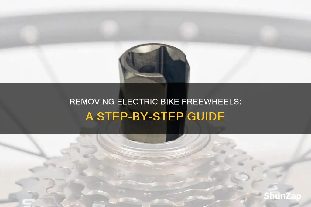 how to remove electric bike freewheel