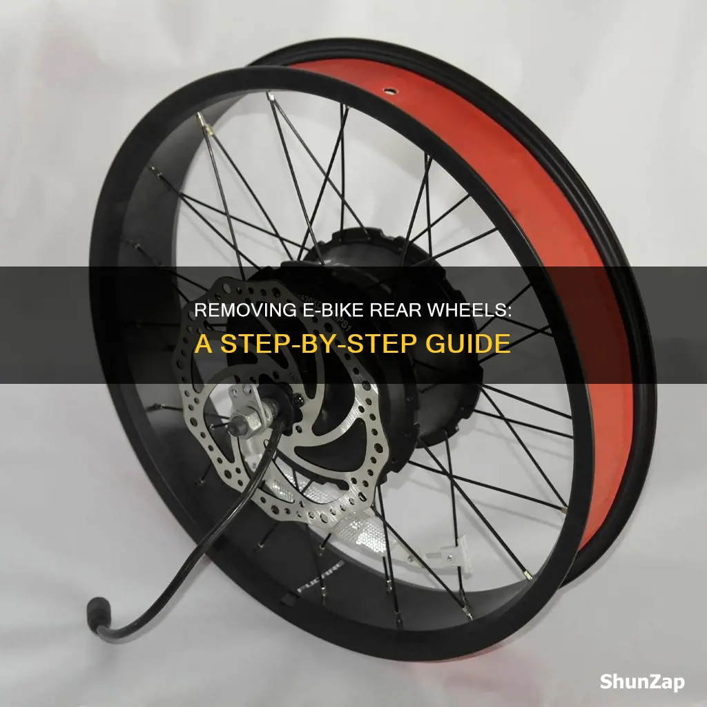 how to remove electric bike rear wheel