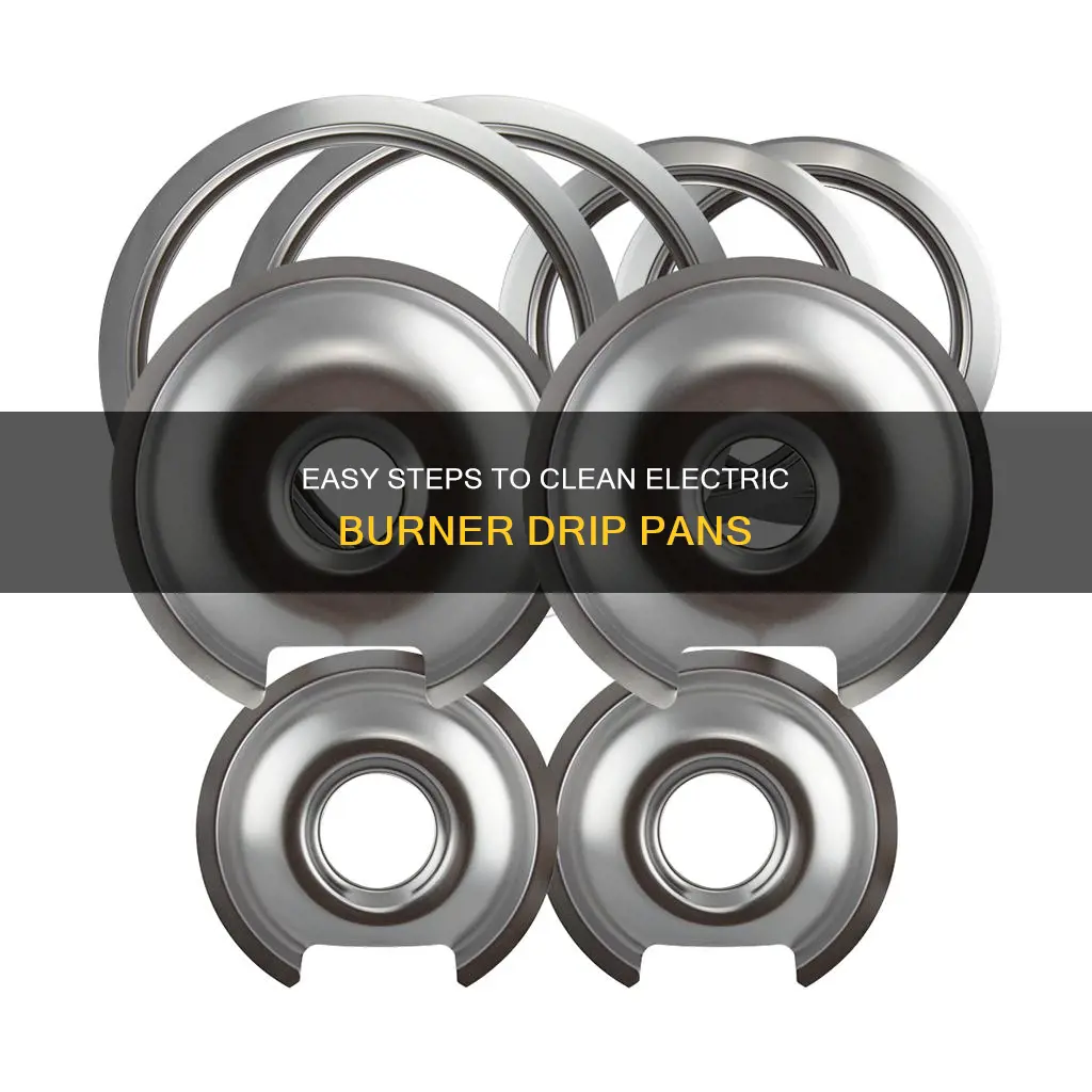 how to remove electric burner drip pans