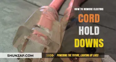 The Easy Way to Remove Electric Cord Hold Downs