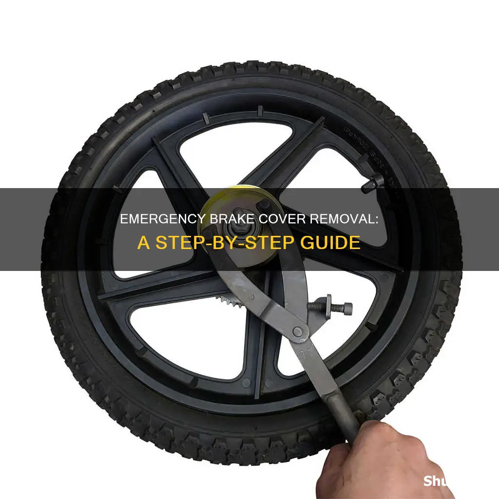 how to remove electric emergency brake cover