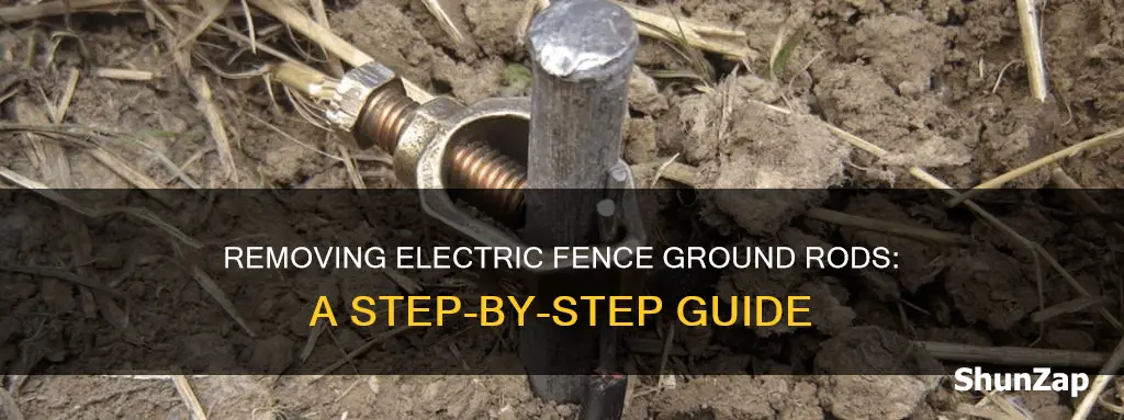 how to remove electric fence ground rod
