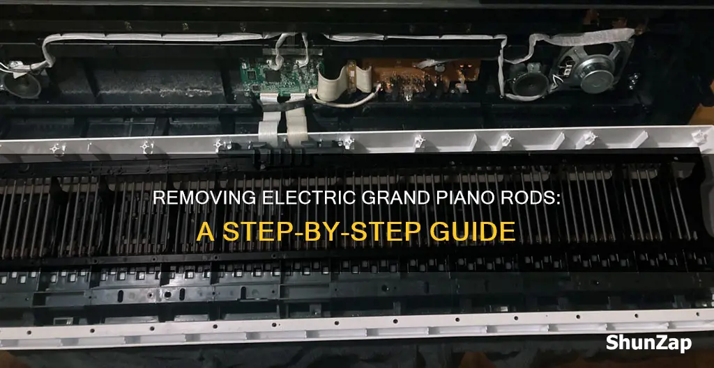 how to remove electric grand piano rod