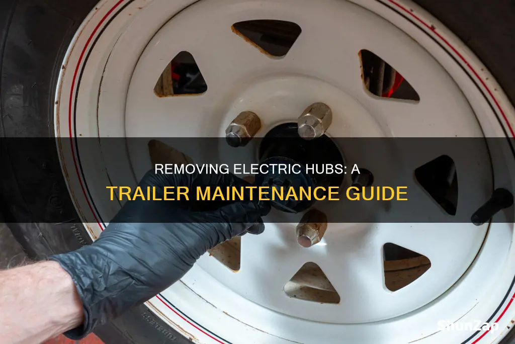 how to remove electric hub on trailer