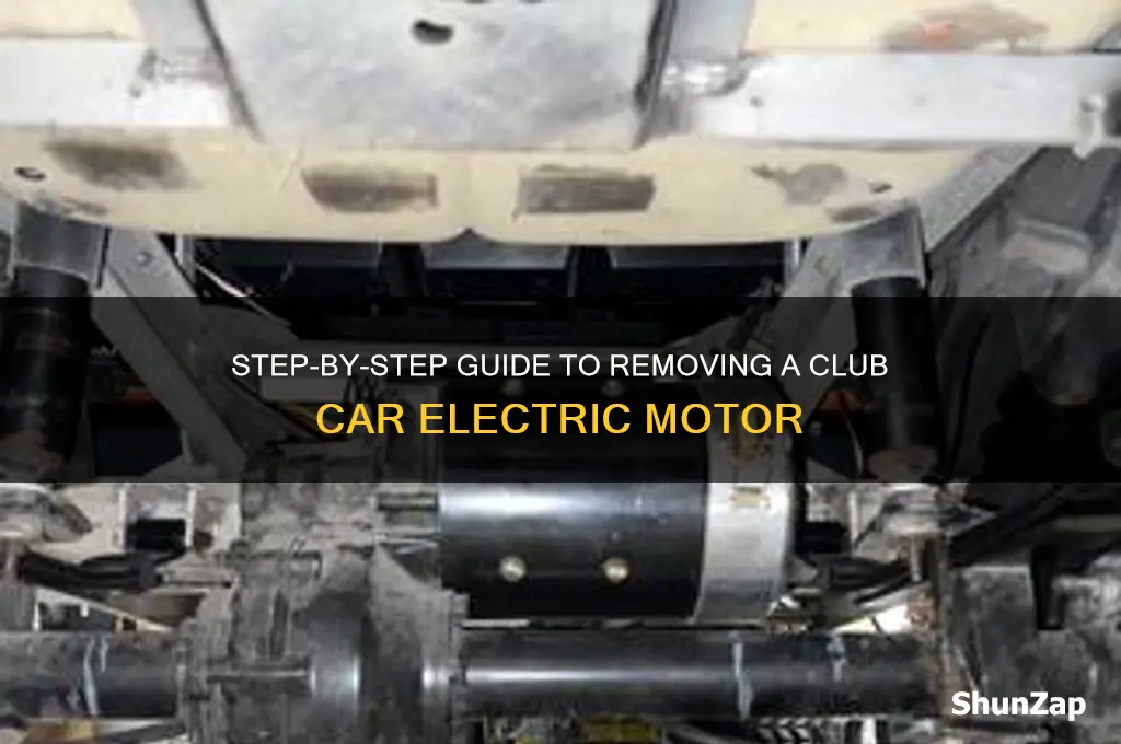 how to remove electric motor on a club car