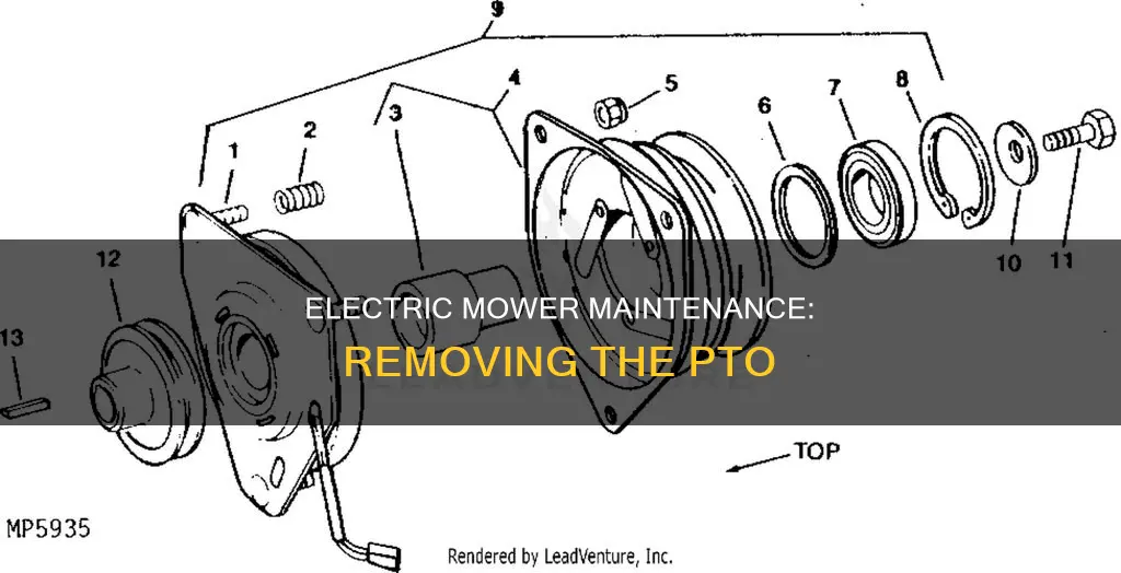 how to remove electric pto from mower
