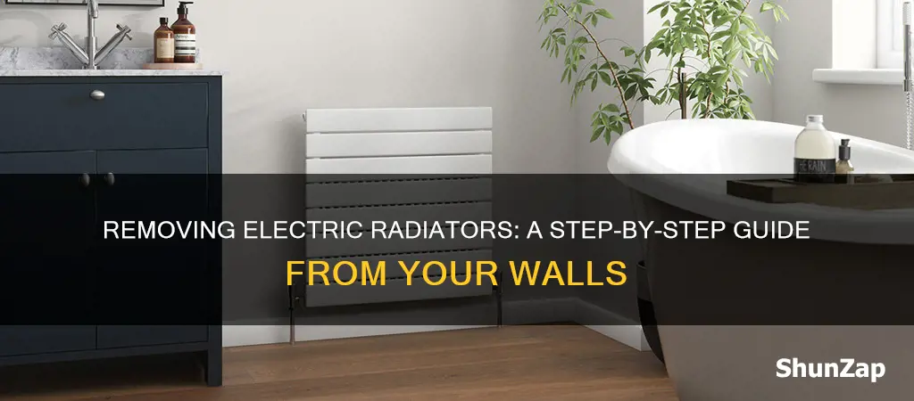 how to remove electric radiator from wall