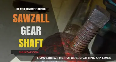 Removing Electric Sawzall Gear Shaft: A Step-by-Step Guide