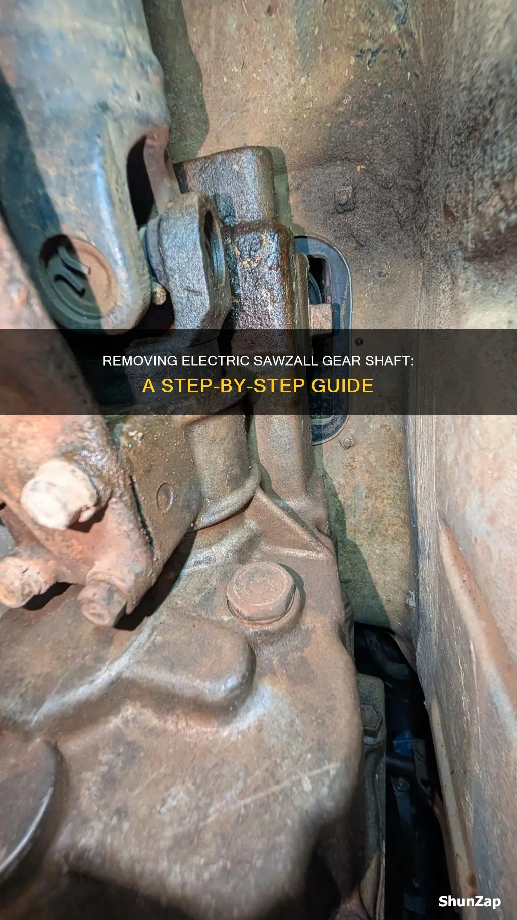 how to remove electric sawzall gear shaft