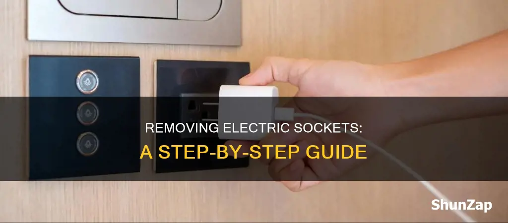how to remove electric socket from wall