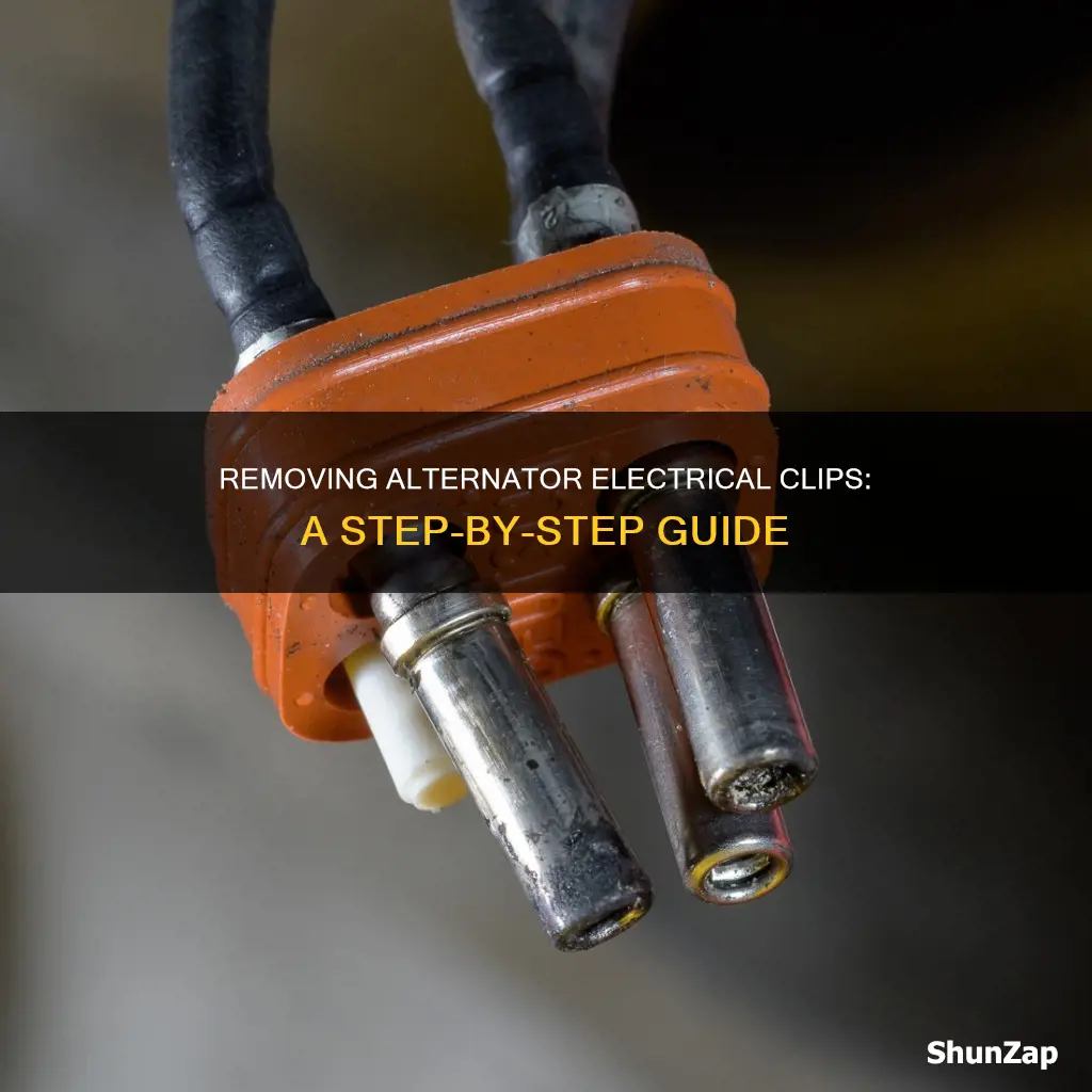 how to remove electrical clip from alternator