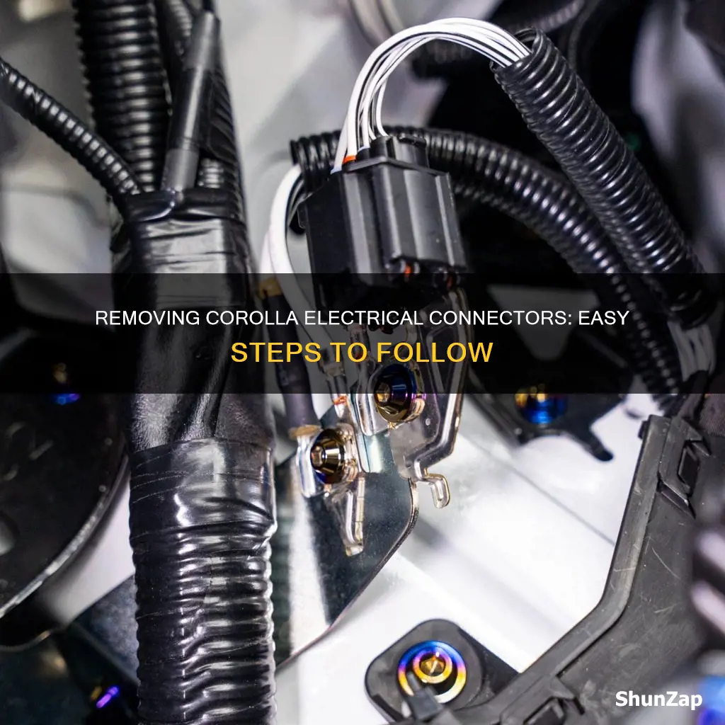 how to remove electrical connector corolla types