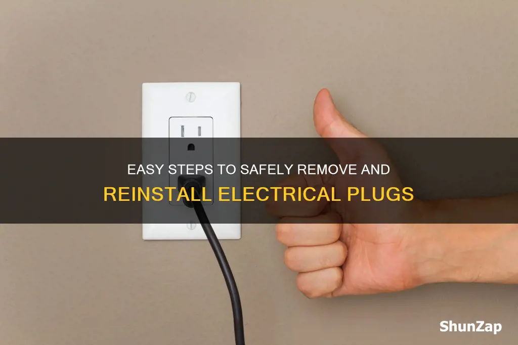 how to remove electrical plug and reinstall