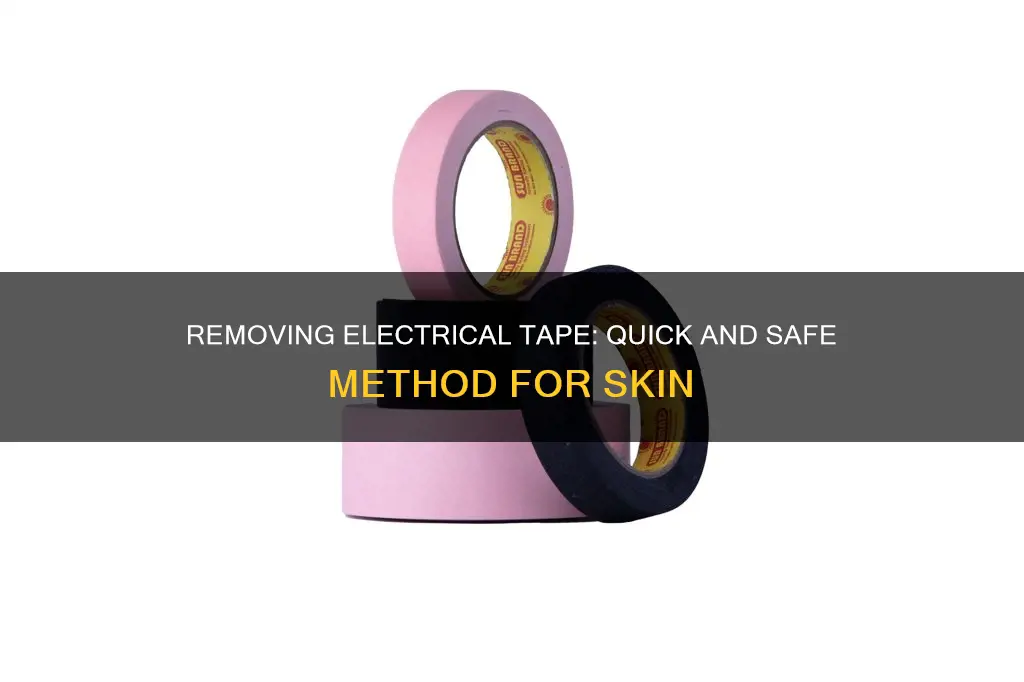 how to remove electrical tape from skin
