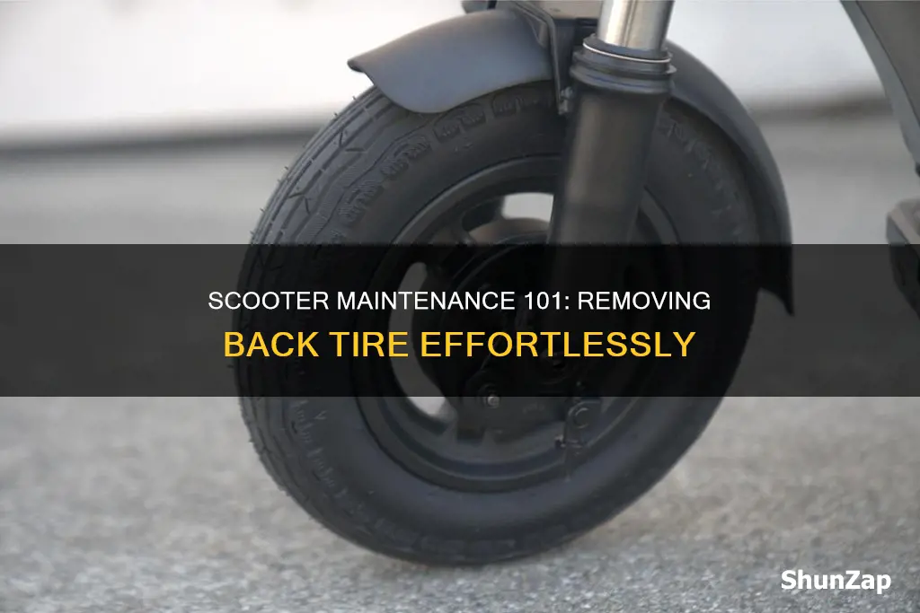 how to remove electro scooter back tire