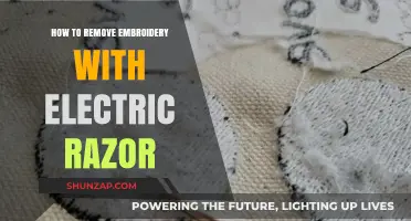 The Best Way to Remove Embroidery with an Electric Razor