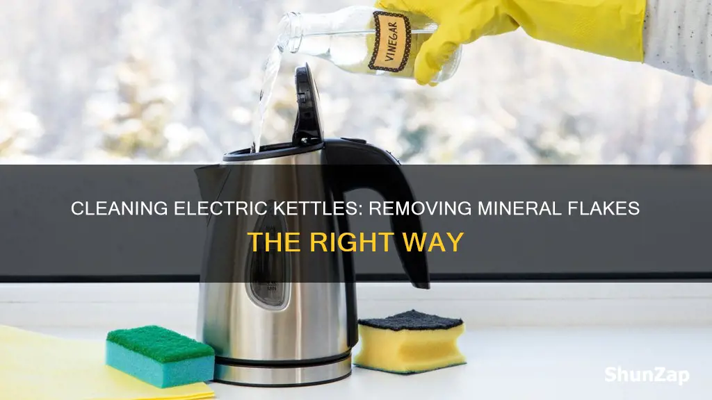 how to remove flakes from electric kettle
