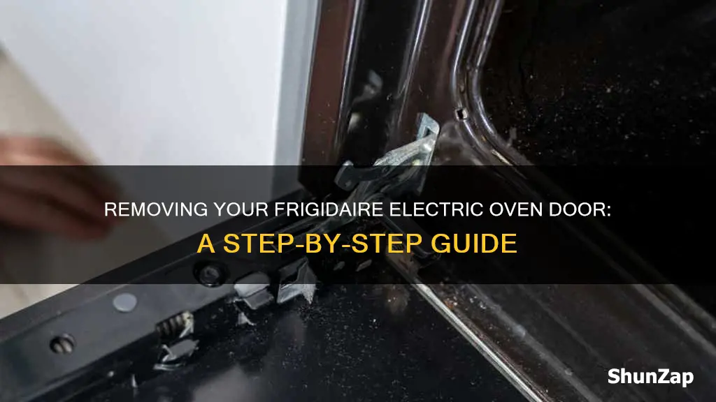 how to remove frigidaire electric oven door