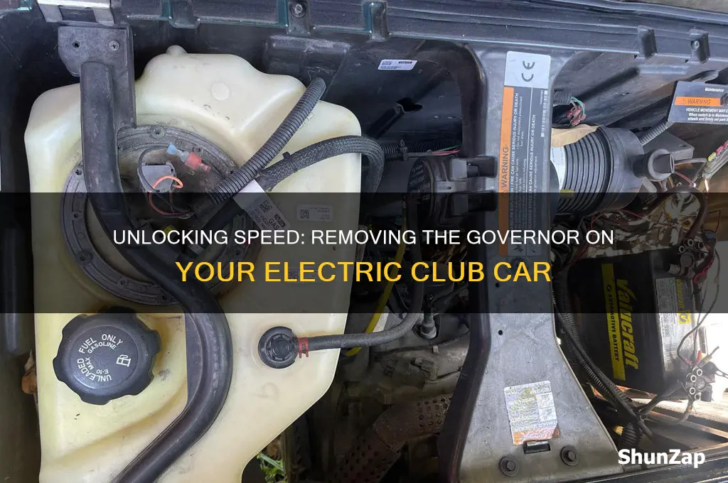 how to remove governor on electric club car