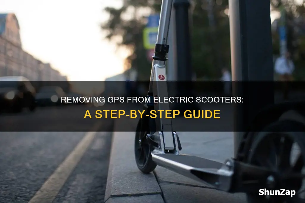 how to remove gps from electric scooter
